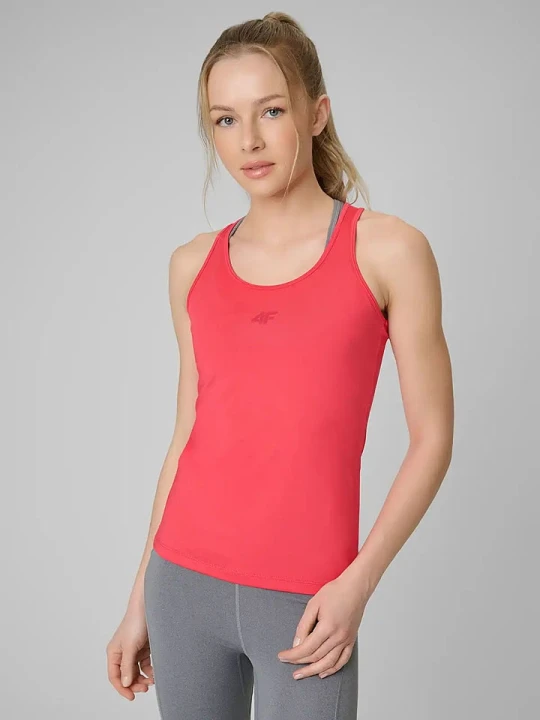 Zdjęcie produktu 4F Top sportowy w kolorze różowym rozmiar: L