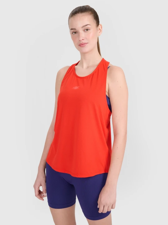 Zdjęcie produktu 4F Top treningowy oversize szybkoschnący damski - czerwony XS
