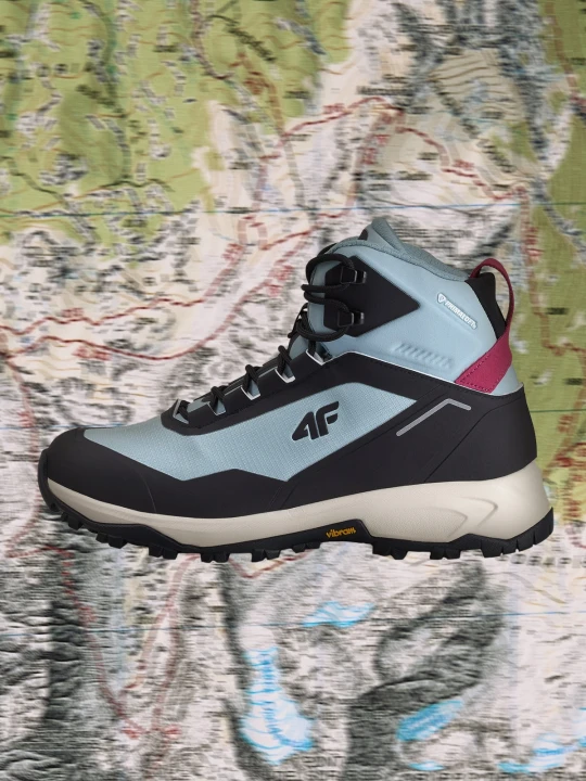 Zdjęcie produktu 4F Wysokie buty trekkingowe ICE CRACKER z izolacją Primaloft damskie - niebieskie 37