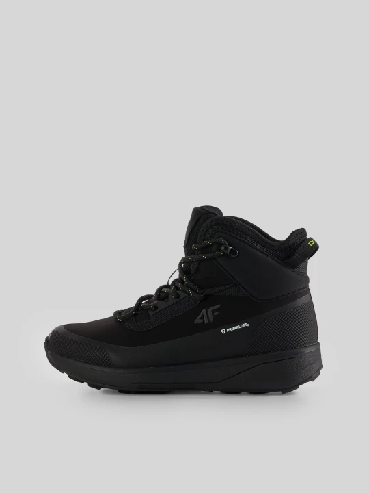 Zdjęcie produktu 4F Wysokie buty zimowe DCX-22 z ociepliną Primaloft chłopięce - czarne 37