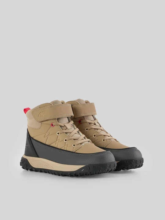 Zdjęcie produktu 4F Wysokie buty zimowe KRYON dziewczęce - brązowe 35