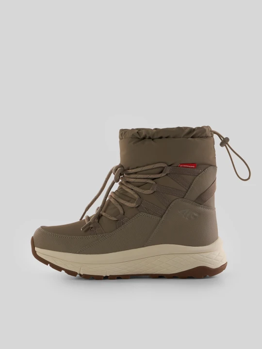 Zdjęcie produktu 4F Wysokie śniegowce ICEWALL z ociepliną Primaloft damskie - khaki 40 zielony