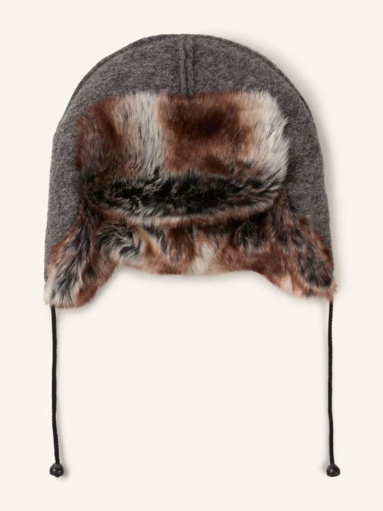 Zdjęcie produktu 66°North Czapka Kaldi Artic Z Sztucznym Futerkiem grau szary