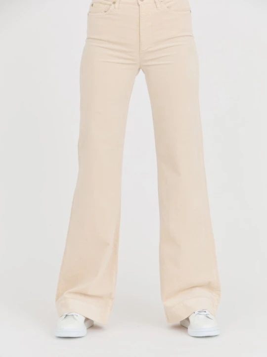 Zdjęcie produktu 7 FOR ALL MANKIND Beżowe damskie spodnie Modern Dojo Velvet, Rozmiar 28