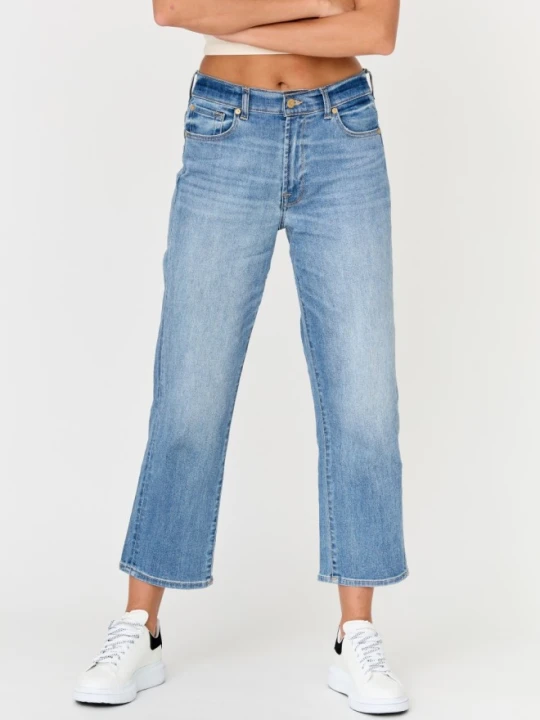 Zdjęcie produktu 7 FOR ALL MANKIND Błękitne jeansy damskie THE MODERN STRAIGHT TRILIG, Rozmiar 30 Niebieski