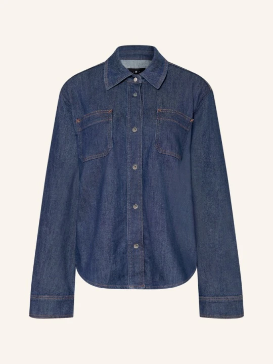 Zdjęcie produktu 7 For All Mankind Bluzka Dżinsowa Utility Classic blau GRANATOWY