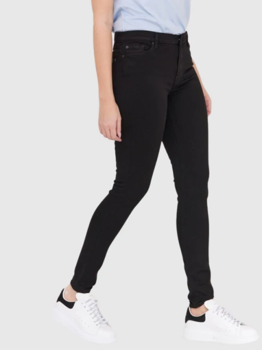 Zdjęcie produktu 7 FOR ALL MANKIND Czarne jeansy damskie HW SKINNY SLIM, Rozmiar 28