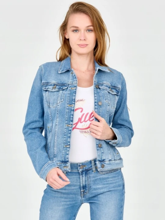 Zdjęcie produktu 7 FOR ALL MANKIND Damska kurtka jeansowa, Rozmiar M Niebieski