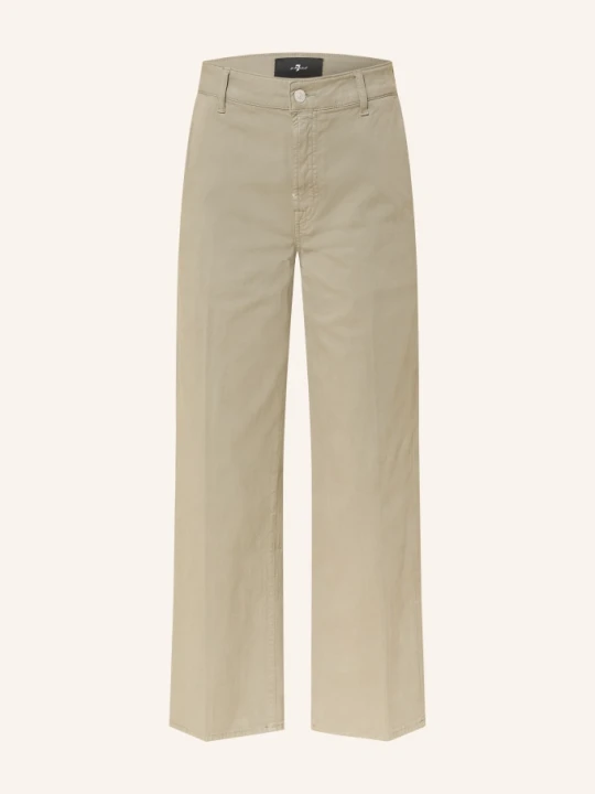 Zdjęcie produktu 7 For All Mankind Dżinsy Proste Stovepipe Straight Ankle gruen 3O8 COMFORT TWILL MILITARY