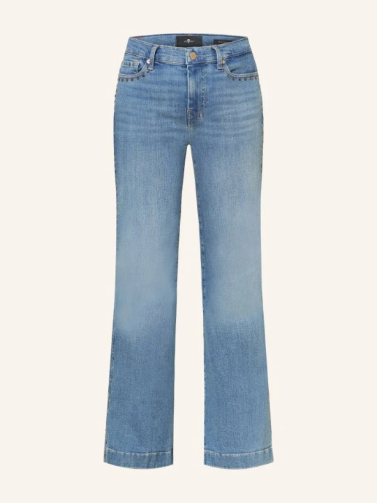 Zdjęcie produktu 7 For All Mankind Dżinsy Rozszerzane Dojo Tailorless Z Nitami blau 1ZT Retro Fade