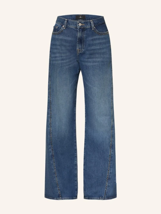 Zdjęcie produktu 7 For All Mankind Dżinsy Z Szerokimi Nogawkami Twisted Lotta Z Nitami blau 21C Street Wise