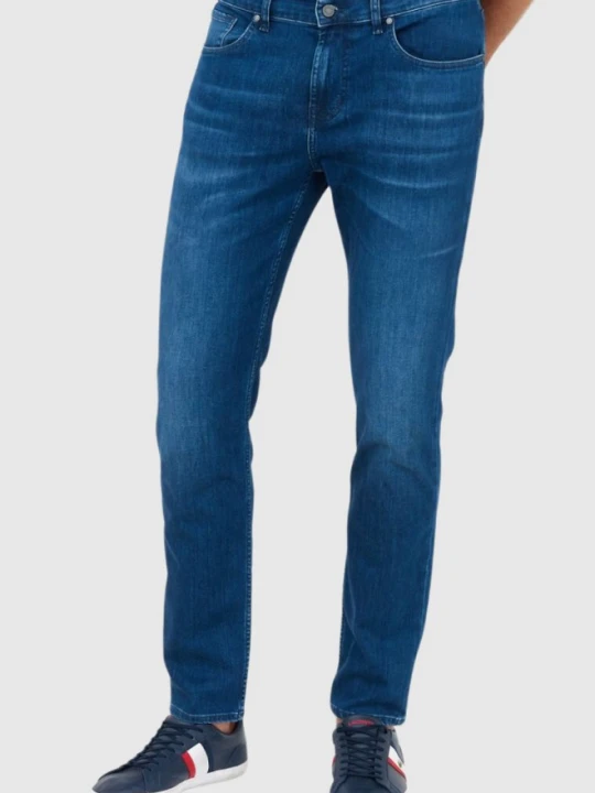 Zdjęcie produktu 7 FOR ALL MANKIND Granatowe jeansy męskie SLIMMY TAPERED LUXE PERFORMANCE ECO, Rozmiar 30 Niebieski