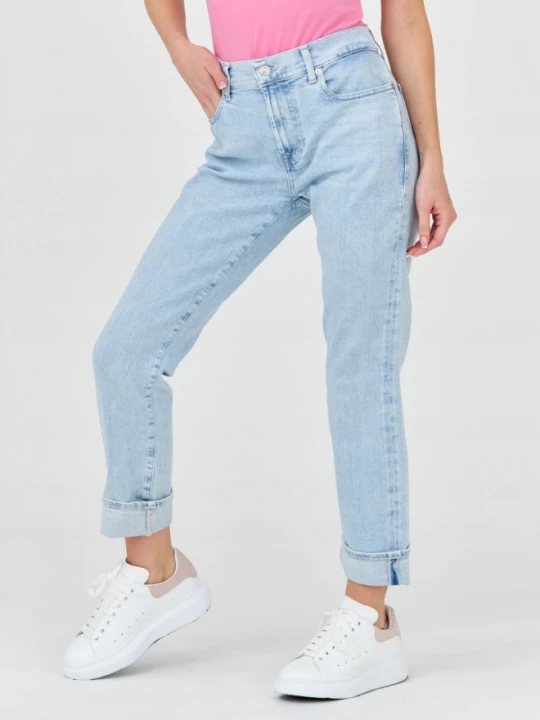 Zdjęcie produktu 7 FOR ALL MANKIND Jasne jeansy damskie Relaxed Skinny, Rozmiar 26 Niebieski
