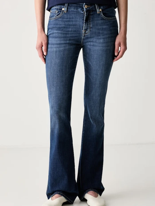 Zdjęcie produktu 7 FOR ALL MANKIND jeansy bootcut damskie granatowy
