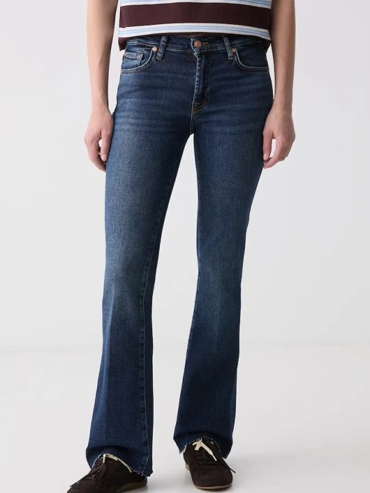 Zdjęcie produktu 7 FOR ALL MANKIND jeansy bootcut damskie granatowy