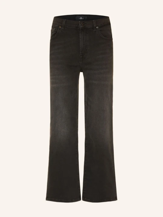 Zdjęcie produktu 7 For All Mankind Jeansy Cropped Alexa O Prostym Kroju schwarz 3S3 DARKPINE