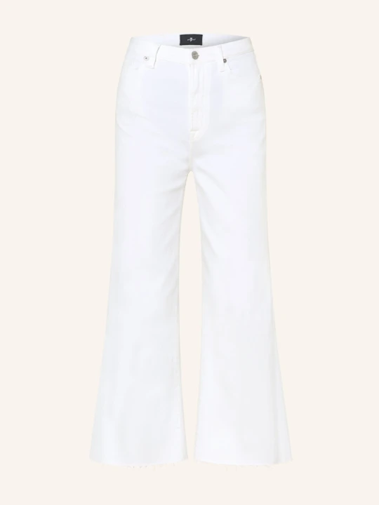 Zdjęcie produktu 7 For All Mankind Jeansy Flare Ultra High Rise Cropped Jo weiss BIAŁY