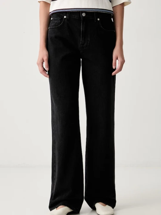 Zdjęcie produktu 7 FOR ALL MANKIND jeansy straight damskie czarny