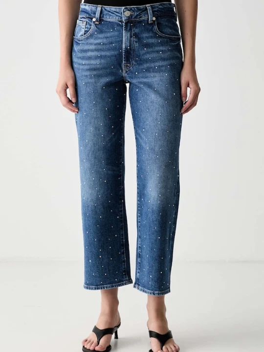 Zdjęcie produktu 7 FOR ALL MANKIND jeansy straight damskie niebieski