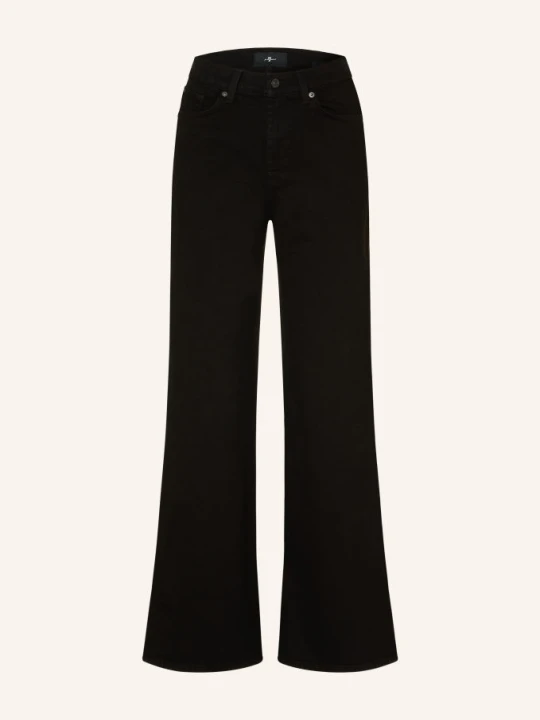 Zdjęcie produktu 7 For All Mankind Jeansy Wide Leg Lotta Tailorless Z Kamyczkami Ozdobnymi schwarz 45M SHINESTONE
