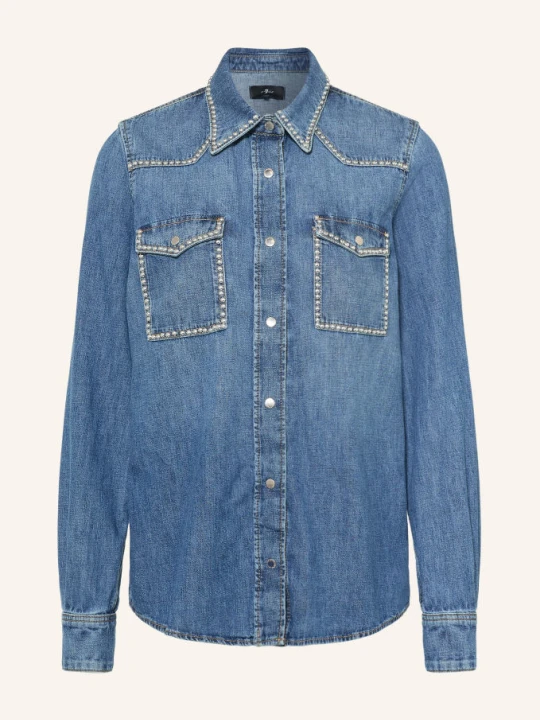 Zdjęcie produktu 7 For All Mankind Koszula Dżinsowa Z Nitami blau