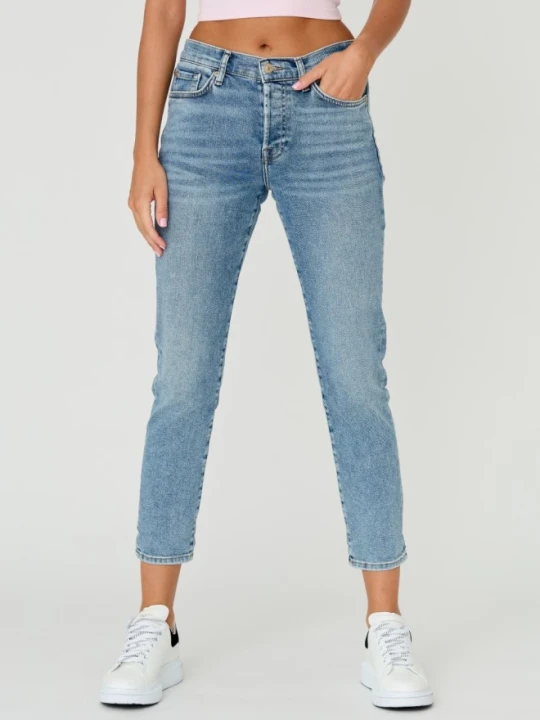 Zdjęcie produktu 7 FOR ALL MANKIND Niebieskie damskie jeansy JOSEFINA LUXE VINTAGE SELFMADE, Rozmiar 26
