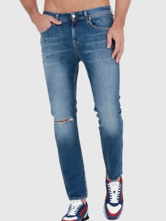Zdjęcie produktu 7 FOR ALL MANKIND Niebieskie męskie jeansy SLIMMY TAPERED, Rozmiar 32