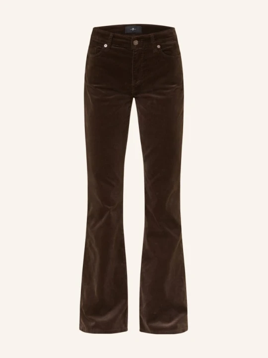 Zdjęcie produktu 7 For All Mankind Spodnie Bootcut The Leggy Bootcut Z Aksamitu braun 21F Velvet Chocolate