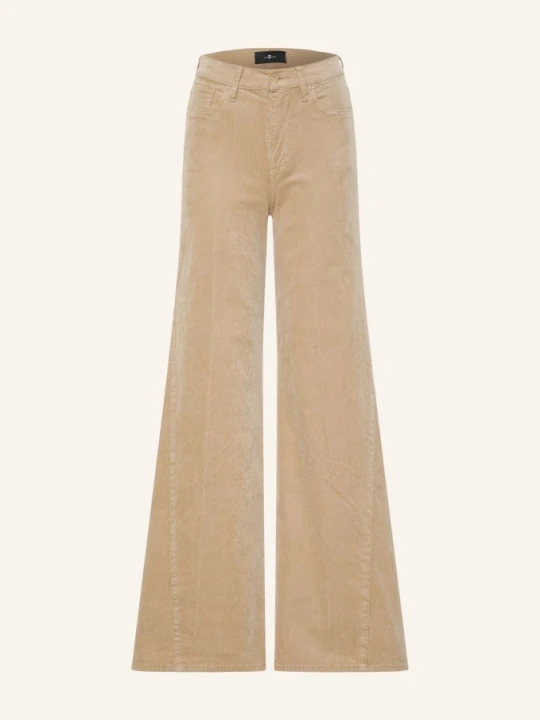 Zdjęcie produktu 7 For All Mankind Spodnie Z Sztruksu Lotta beige