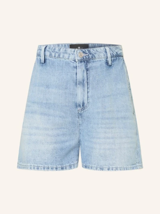 Zdjęcie produktu 7 For All Mankind Szorty Jeansowe Z Lnem blau IRI Light Blue