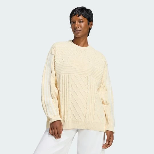 Zdjęcie produktu 70s Trefoil Sweatshirt Adidas Warm Vanilla
