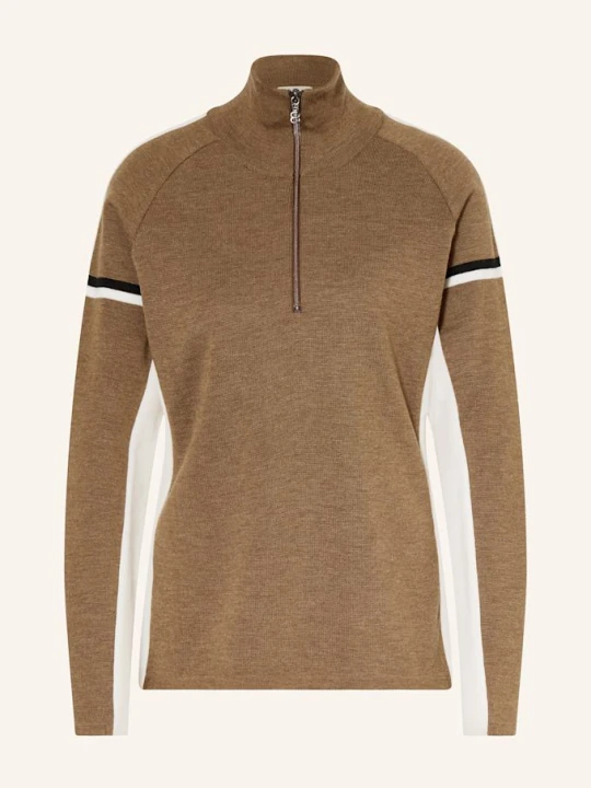 Zdjęcie produktu 8848 Altitude Sweter Typu Troyer Monterosa Z Wełny Merino braun brązowy