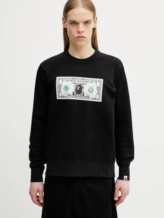 Zdjęcie produktu A Bathing Ape Banknote bluza z bawełną męska