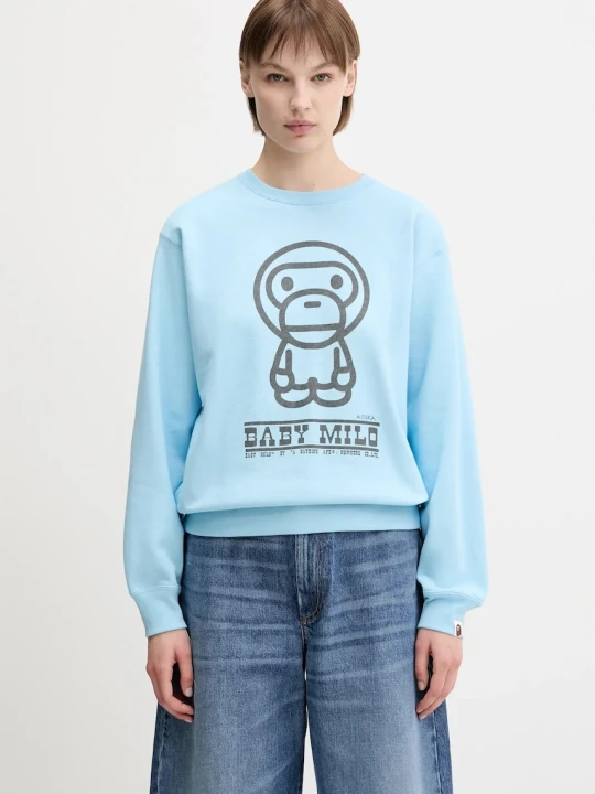 Zdjęcie produktu A Bathing Ape bluza bawełniana Baby Milo Volume Sleeve Crewneck