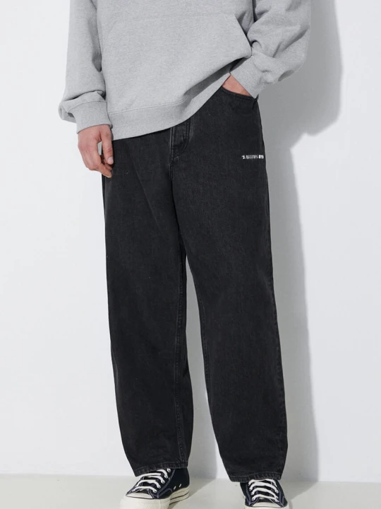 Zdjęcie produktu A Bathing Ape jeansy Metal Logo Pin Denim Pants