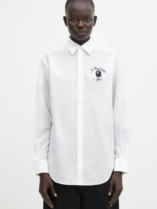 Zdjęcie produktu A Bathing Ape koszula z domieszką lnu College