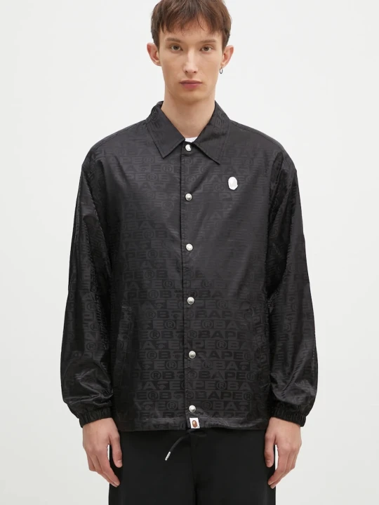 Zdjęcie produktu A Bathing Ape kurtka Lux Sport Pattern Jacquard Nylon Coach Jacket
