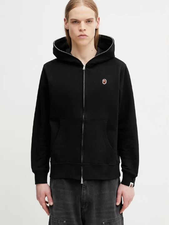 Zdjęcie produktu A Bathing Ape One Point bluza rozpinana z kapturem męska z bawełny