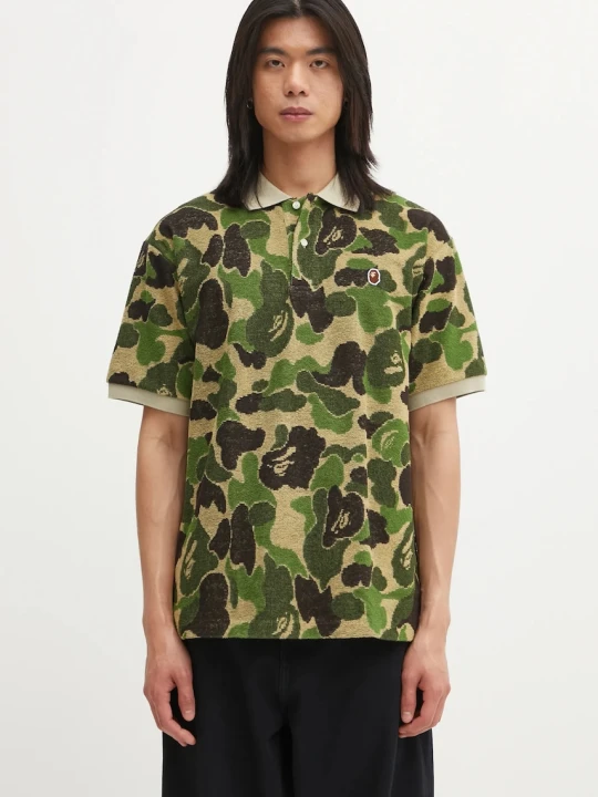 Zdjęcie produktu A Bathing Ape polo Camo Pile Jacquard