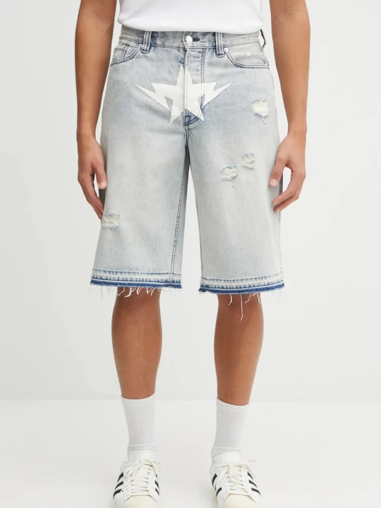 Zdjęcie produktu A Bathing Ape szorty jeansowe Destroyed Sta