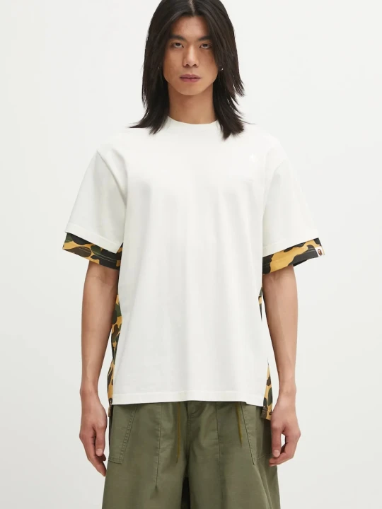 Zdjęcie produktu A Bathing Ape t-shirt bawełniany 1st Camo Heavy Washed Blocking