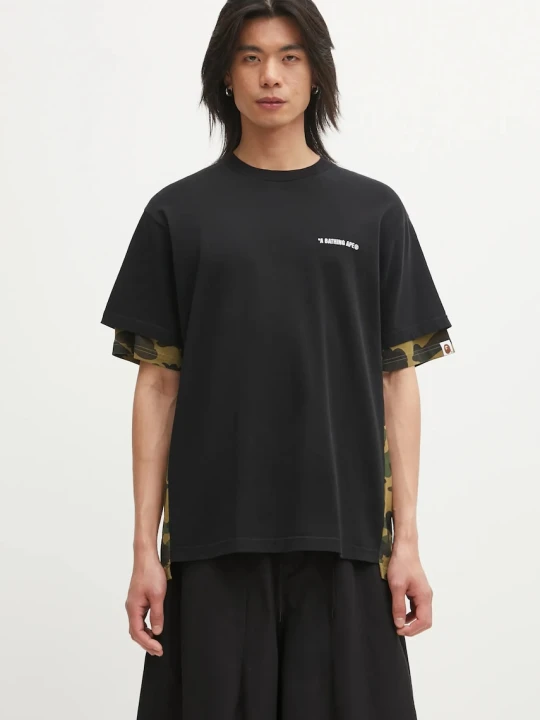 Zdjęcie produktu A Bathing Ape t-shirt bawełniany 1st Camo Heavy Washed Blocking