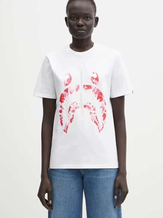 Zdjęcie produktu A Bathing Ape t-shirt bawełniany ABC Camo Shark