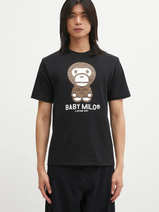Zdjęcie produktu A Bathing Ape t-shirt bawełniany College Monogram Baby Milo
