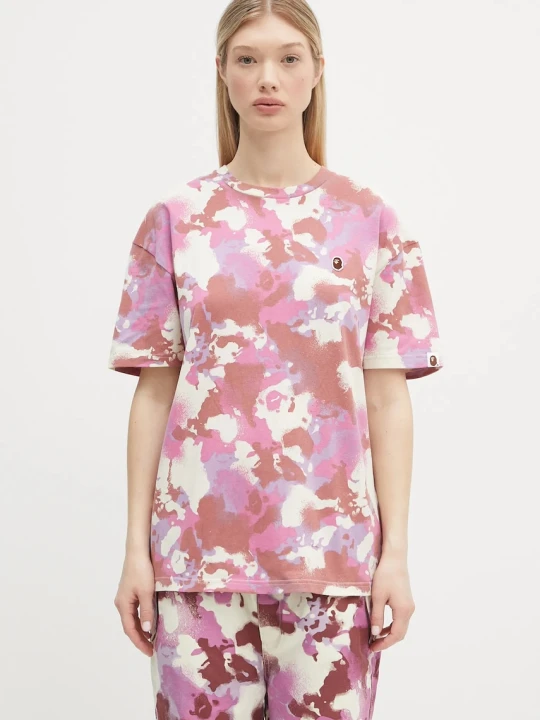 Zdjęcie produktu A Bathing Ape t-shirt bawełniany Map Camo Oversized