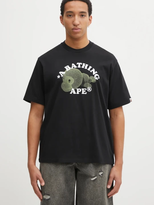 Zdjęcie produktu A Bathing Ape t-shirt bawełniany Milo College Relaxed