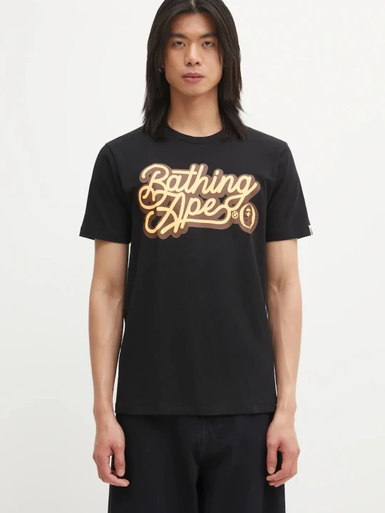 Zdjęcie produktu A Bathing Ape t-shirt bawełniany Script Logo