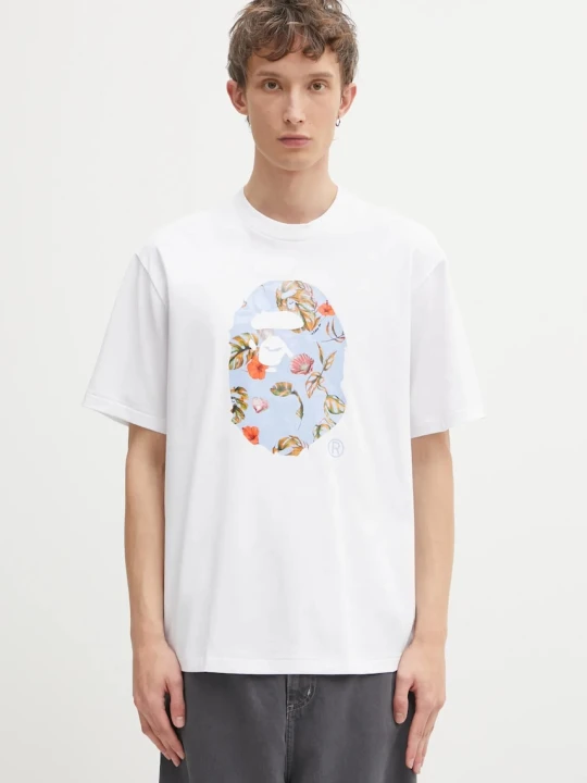 Zdjęcie produktu A Bathing Ape t-shirt bawełniany Vacation Pattern APE Head