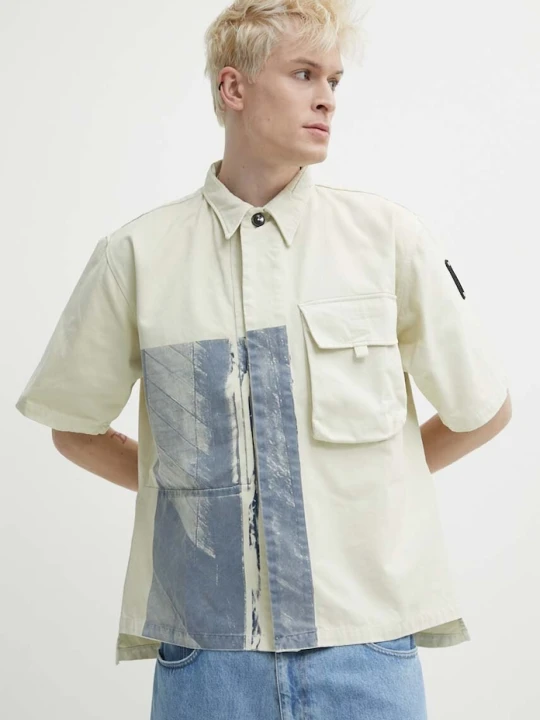 Zdjęcie produktu A-COLD-WALL* koszula bawełniana Strand Overshirt beżowy