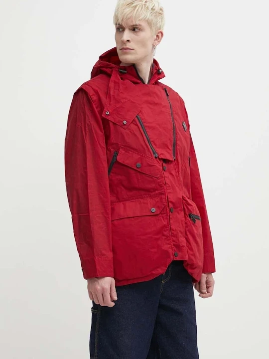 Zdjęcie produktu A-COLD-WALL* kurtka bawełniana Cargo Storm Jacket czerwony